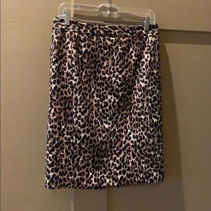 Leopard print skirt